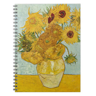 Vincent Van Gogh - Vase met twaalf zonnebloemen Notitieboek