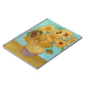 Vincent Van Gogh - Vase met twaalf zonnebloemen Notitieboek (Linkerzijde)