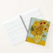 Vincent Van Gogh - Vase met twaalf zonnebloemen Notitieboek (Binnen)