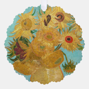 Vincent Van Gogh - Vase met twaalf zonnebloemen Ornament Kaart