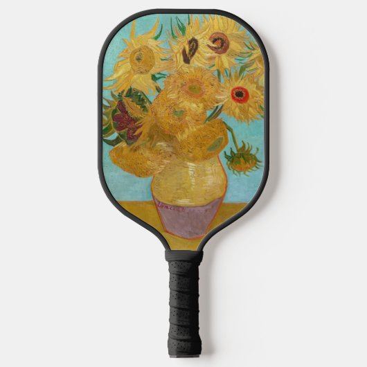 Vincent Van Gogh - Vase met twaalf zonnebloemen Pickleball Paddle (Voorkant)