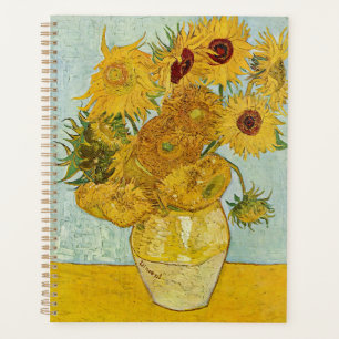 Vincent Van Gogh - Vase met twaalf zonnebloemen Planner
