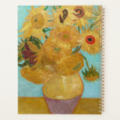 Vincent Van Gogh - Vase met twaalf zonnebloemen Planner (Achterkant)