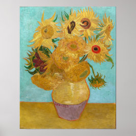 Vincent Van Gogh - Vase met twaalf zonnebloemen Poster
