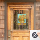 Vincent Van Gogh - Vase met twaalf zonnebloemen Raamsticker (Huis Deur)