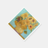Vincent Van Gogh - Vase met twaalf zonnebloemen Servet (Hoek)