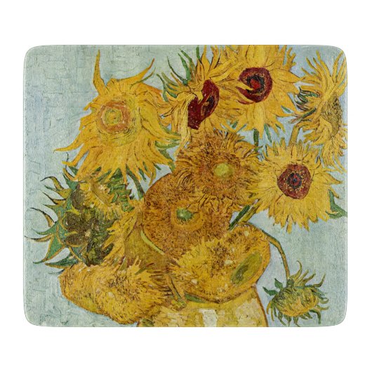 Vincent Van Gogh - Vase met twaalf zonnebloemen Snijplank (Voorkant)