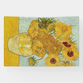 Vincent Van Gogh - Vase met twaalf zonnebloemen Spandoek (Horizontaal)