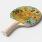 Vincent Van Gogh - Vase met twaalf zonnebloemen Tafeltennisbatje (Voorkant Gekanteld)