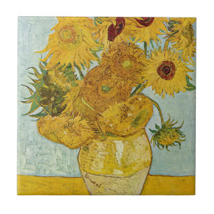 Vincent Van Gogh - Vase met twaalf zonnebloemen Tegeltje