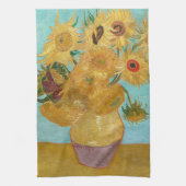 Vincent Van Gogh - Vase met twaalf zonnebloemen Theedoek (Verticaal)