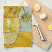 Vincent Van Gogh - Vase met twaalf zonnebloemen Theedoek (Quarter Fold)