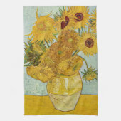 Vincent Van Gogh - Vase met twaalf zonnebloemen Theedoek (Verticaal)
