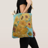 Vincent Van Gogh - Vase met twaalf zonnebloemen Tote Bag (Dichtbij)