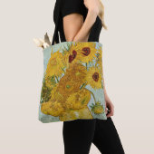 Vincent Van Gogh - Vase met twaalf zonnebloemen Tote Bag (Dichtbij)