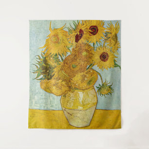 Vincent Van Gogh - Vase met twaalf zonnebloemen Wandkleed