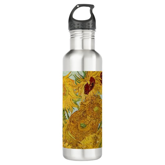 Vincent Van Gogh - Vase met twaalf zonnebloemen Waterfles (Voorkant)