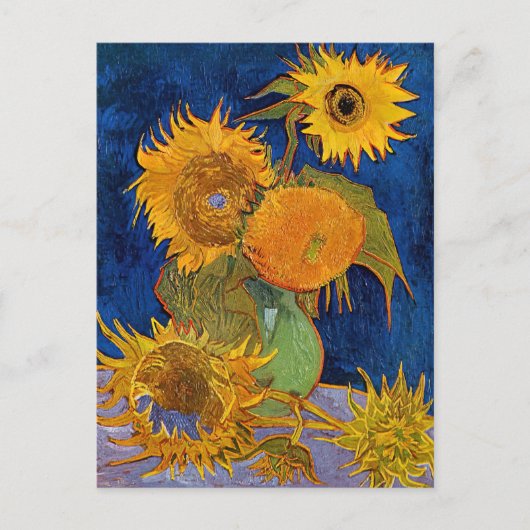 Vincent van Gogh - Vase met vijf zonnebloemen Briefkaart (Voorkant)