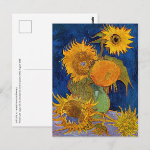 Vincent van Gogh - Vase met vijf zonnebloemen Briefkaart
