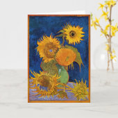 Vincent van Gogh - Vase met vijf zonnebloemen Kaart (Gele Bloem)