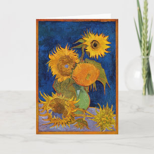 Vincent van Gogh - Vase met vijf zonnebloemen Kaart