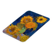 Vincent van Gogh - Vase met vijf zonnebloemen Magneet (Linkerzijde)