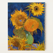 Vincent van Gogh - Vase met vijf zonnebloemen Planner (Achterkant)