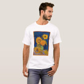 Vincent van Gogh - Vase met vijf zonnebloemen T-shirt (Voorkant volledig)