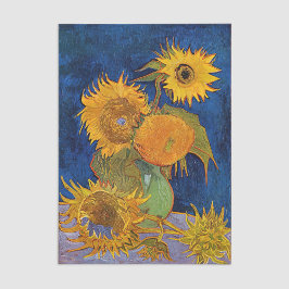 Vincent van Gogh - Vase met vijf zonnebloemen Tissuepapier
