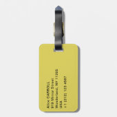 Vincent van Gogh - Vase met vijftien zonnebloemen Bagagelabel (Achterkant verticaal)