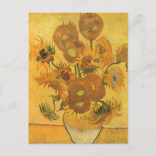Vincent van Gogh - Vase met vijftien zonnebloemen Briefkaart (Voorkant)
