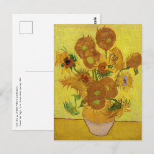 Vincent van Gogh - Vase met vijftien zonnebloemen Briefkaart