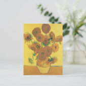 Vincent van Gogh - Vase met vijftien zonnebloemen Briefkaart (Staand voorkant)