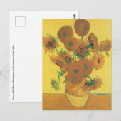 Vincent van Gogh - Vase met vijftien zonnebloemen Briefkaart (Voorkant / Achterkant)