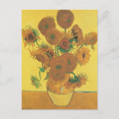 Vincent van Gogh - Vase met vijftien zonnebloemen Briefkaart (Voorkant)