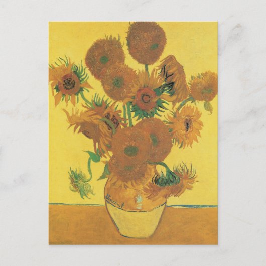 Vincent van Gogh - Vase met vijftien zonnebloemen Briefkaart (Voorkant)