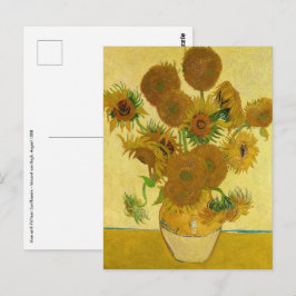 Vincent van Gogh - Vase met vijftien zonnebloemen Briefkaart