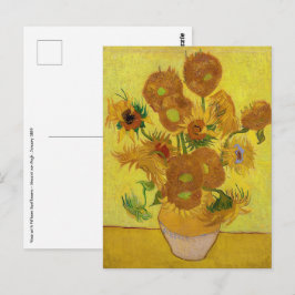 Vincent van Gogh - Vase met vijftien zonnebloemen Briefkaart