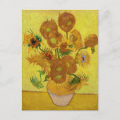 Vincent van Gogh - Vase met vijftien zonnebloemen Briefkaart (Voorkant)