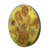 Vincent van Gogh - Vase met vijftien zonnebloemen Dartbord (Voorkant Rechts)