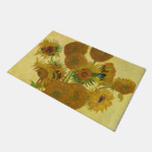 Vincent van Gogh - Vase met vijftien zonnebloemen Deurmat (Schuin)