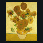 Vincent van Gogh - Vase met vijftien zonnebloemen Foto Afdruk<br><div class="desc">Vase met vijftien zonnebloemen / Vase avec quinze tournesols - Vincent Van Gogh,  augustus 1888 - Sunflower 1888 fouth version (F454)</div>