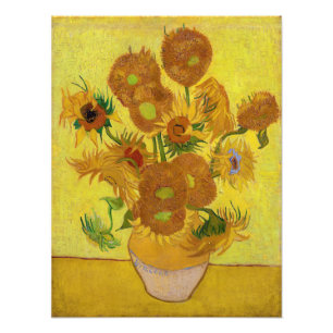 Vincent van Gogh - Vase met vijftien zonnebloemen Foto Afdruk