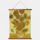 Vincent van Gogh - Vase met vijftien zonnebloemen Hangend Wandkleed (Voorkant)