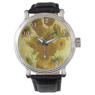 Vincent van Gogh - Vase met vijftien zonnebloemen Horloge
