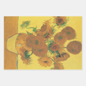 Vincent van Gogh - Vase met vijftien zonnebloemen Inpakpapier Vel (Voorkant)