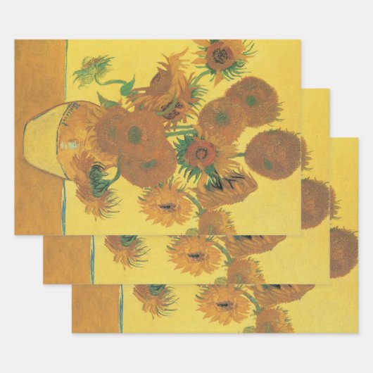 Vincent van Gogh - Vase met vijftien zonnebloemen Inpakpapier Vel (Set)