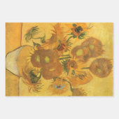 Vincent van Gogh - Vase met vijftien zonnebloemen Inpakpapier Vel (Voorkant 3)
