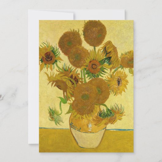 Vincent van Gogh - Vase met vijftien zonnebloemen Kaart (Voorkant)