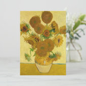 Vincent van Gogh - Vase met vijftien zonnebloemen Kaart (Staand voorkant)